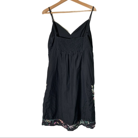 Lucky Brand S Silk Panel Embroidered Tank Dress - Picture 7 of 8